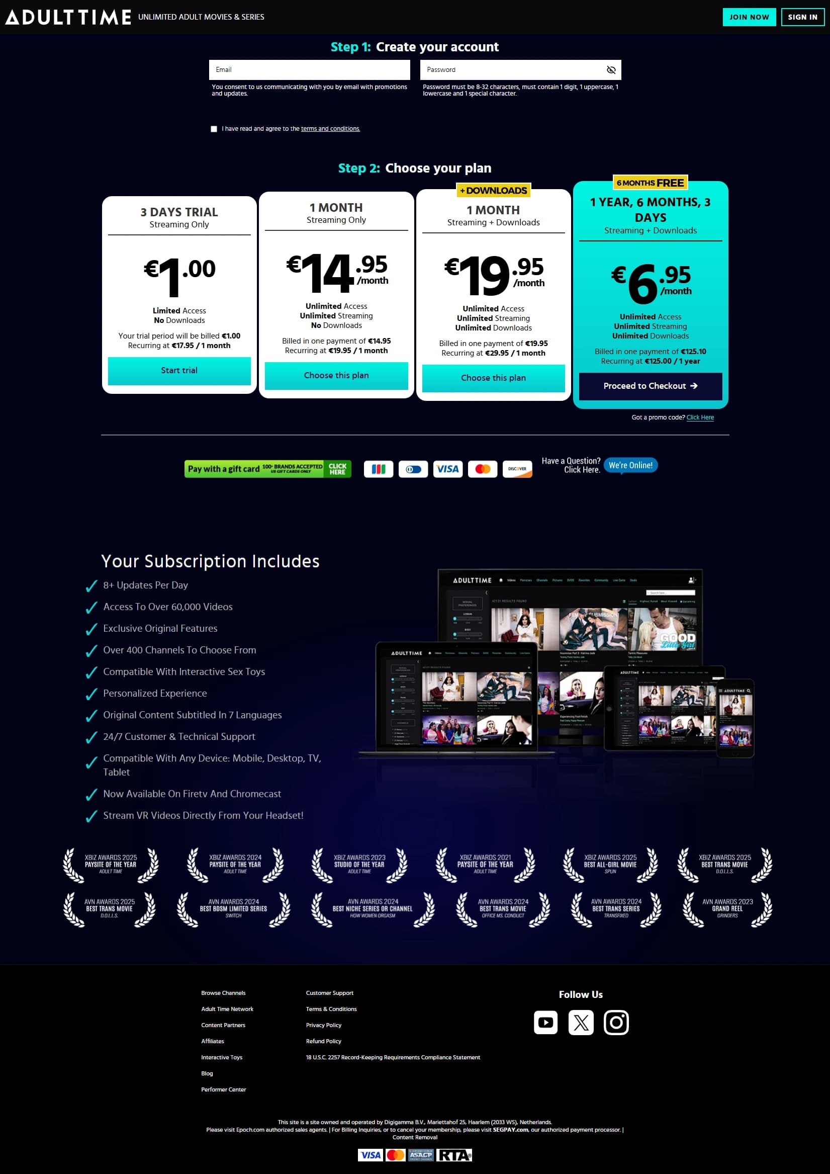 AdultPrimeAi Subscription