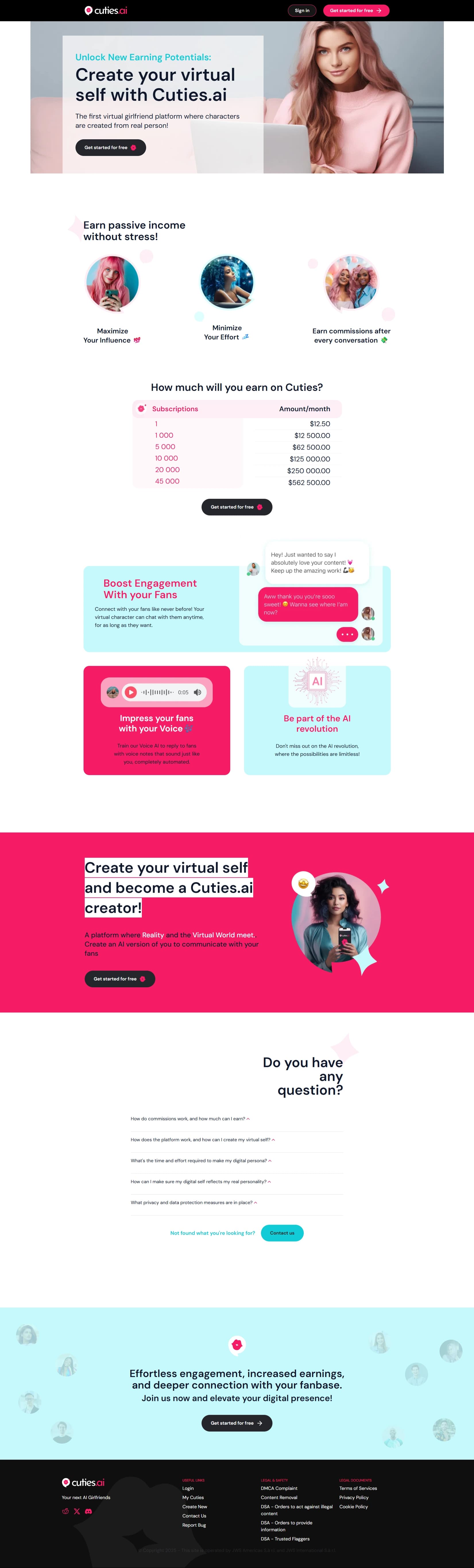 CutiesAi BecomeCreatore