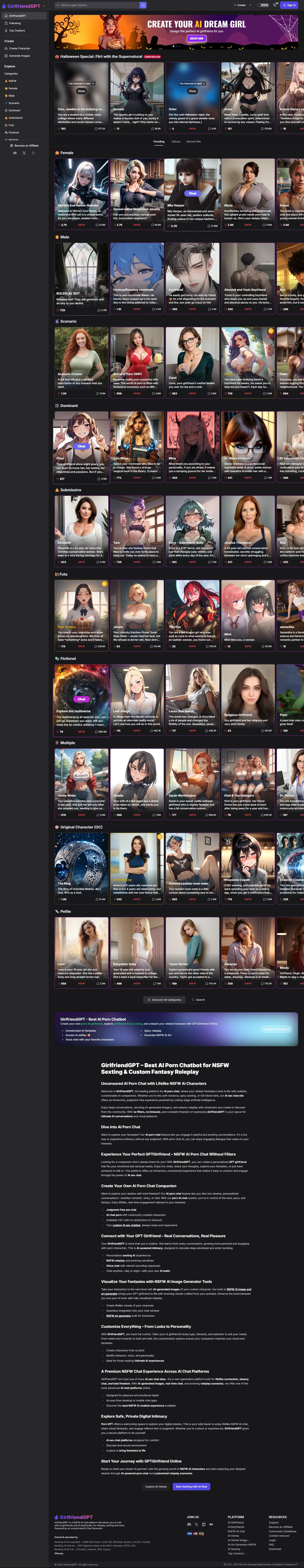 GirlfriendGPT HomePage